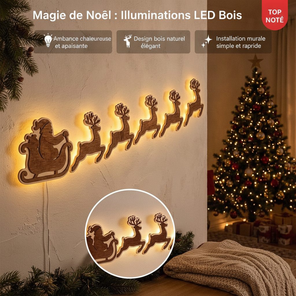 Bonneidea Facebook ad: Illuminez votre intérieur pour Noël