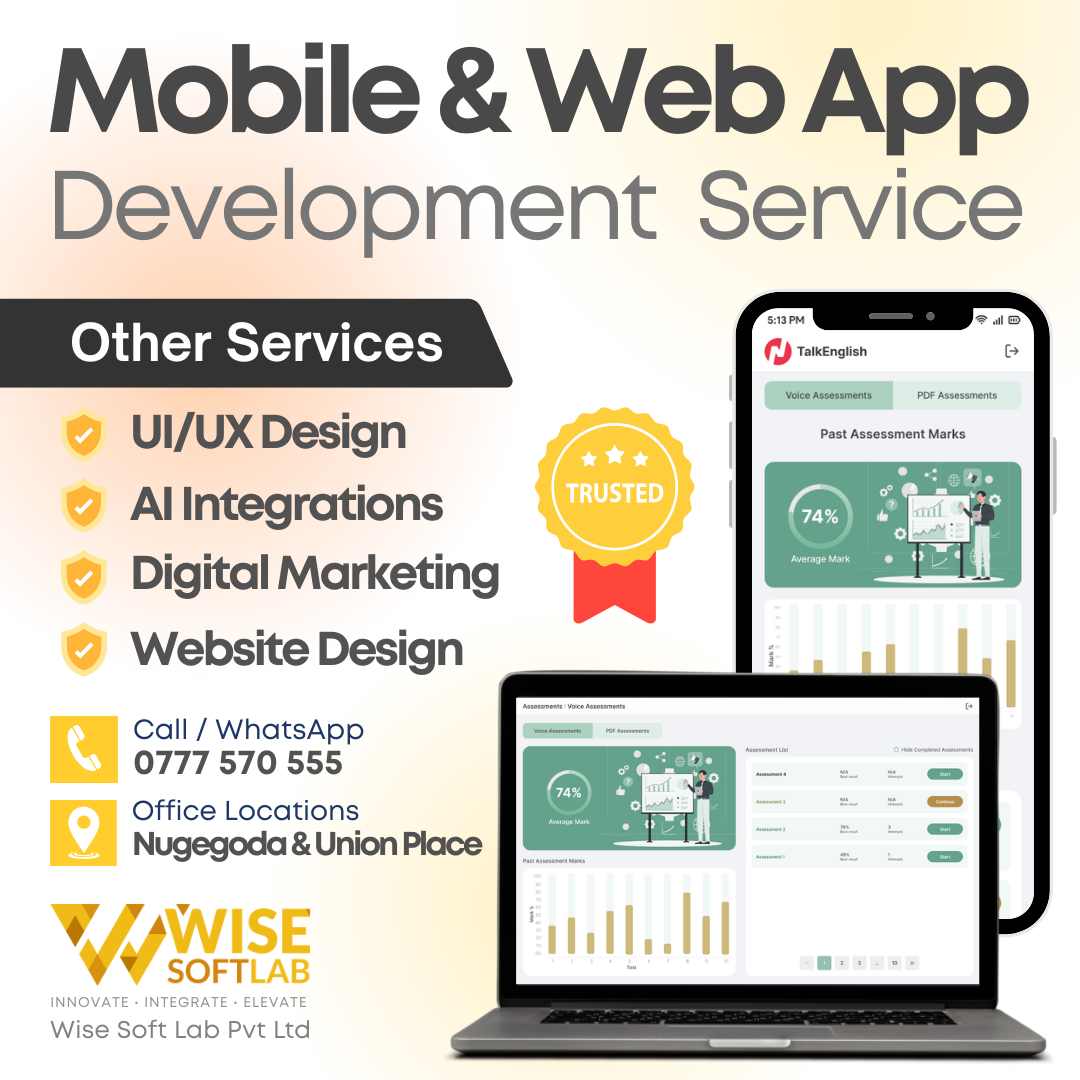 Wise Soft Lab Facebook ad: Mobile & Web App Development