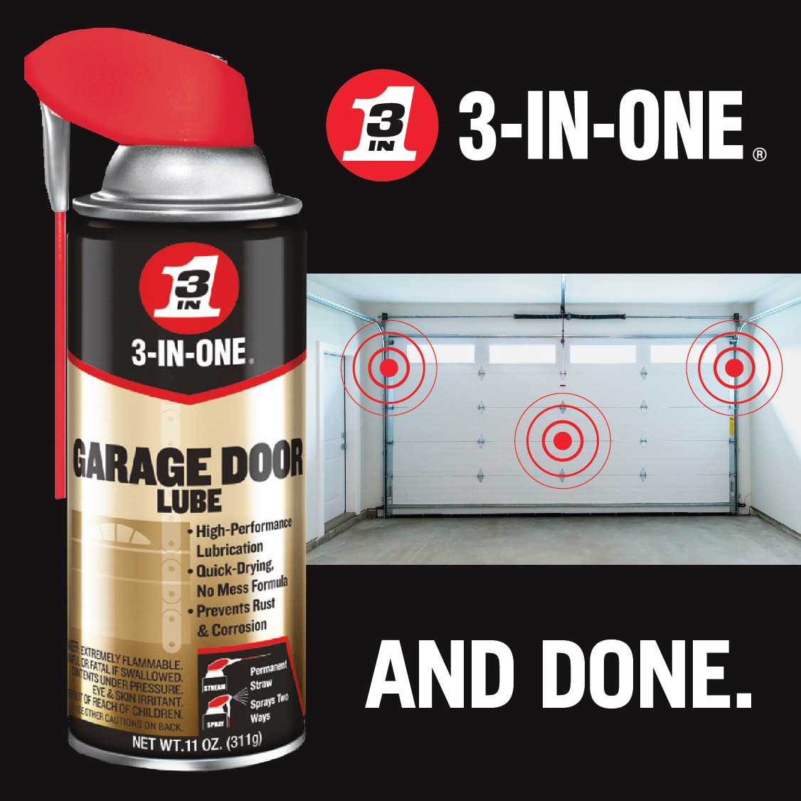 3-IN-ONE Oil Facebook ad: 3-IN-ONE and Done