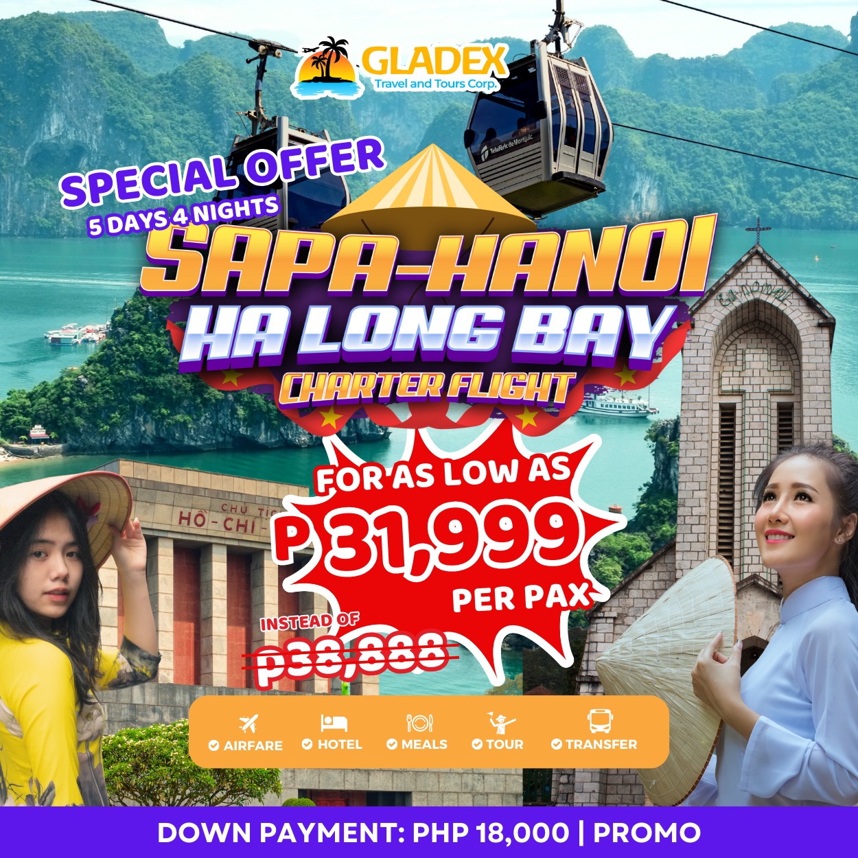 Gladex Travel & Tours Facebook ad
