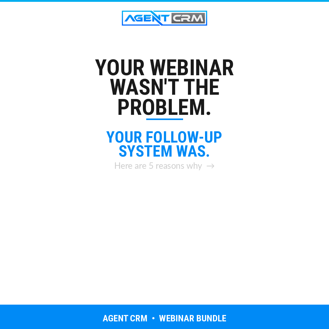 Agent CRM: AI-Powered Sales+Marketing Software Facebook ad