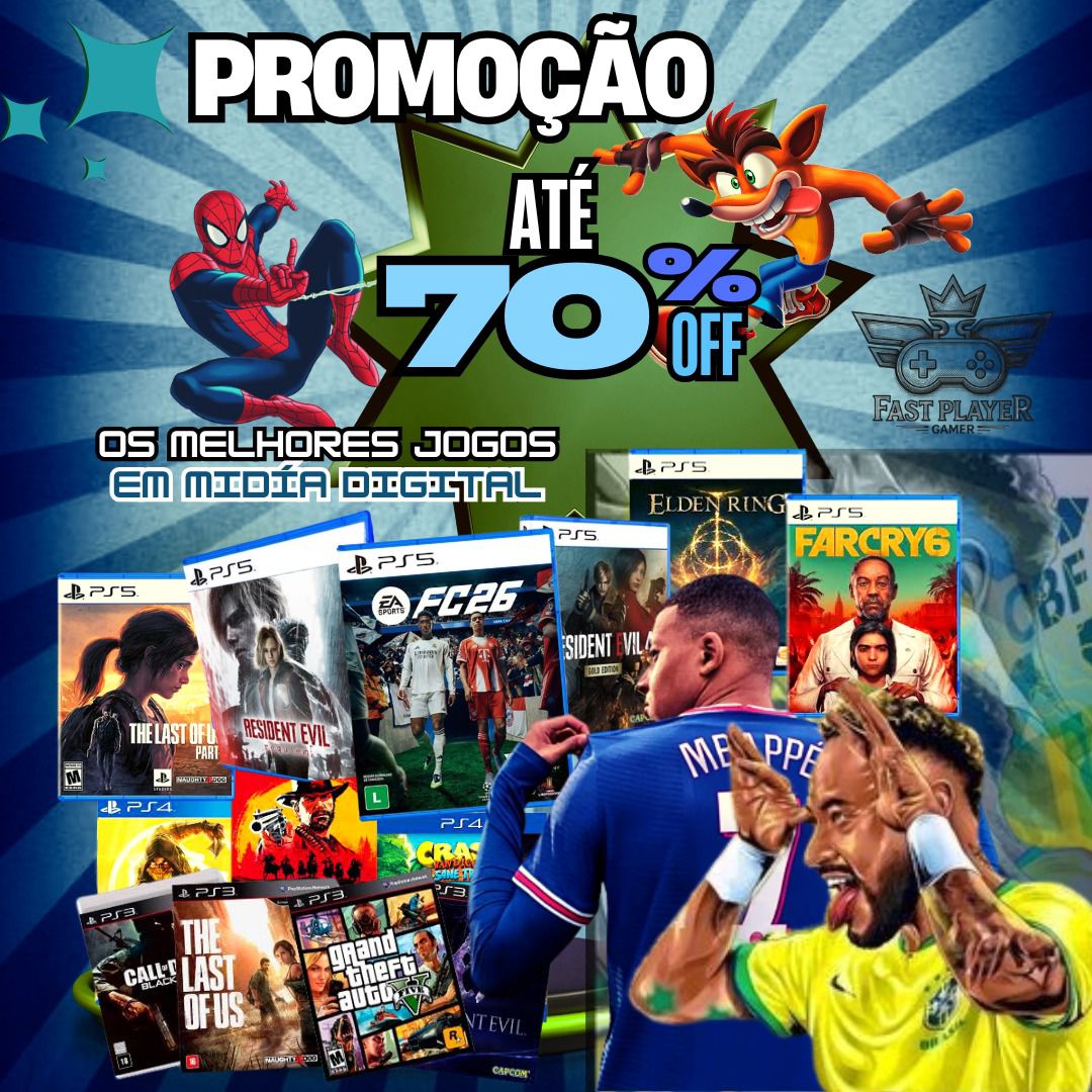 FAST GAMER Facebook ad: Jogos PS4, PS5 e Xbox