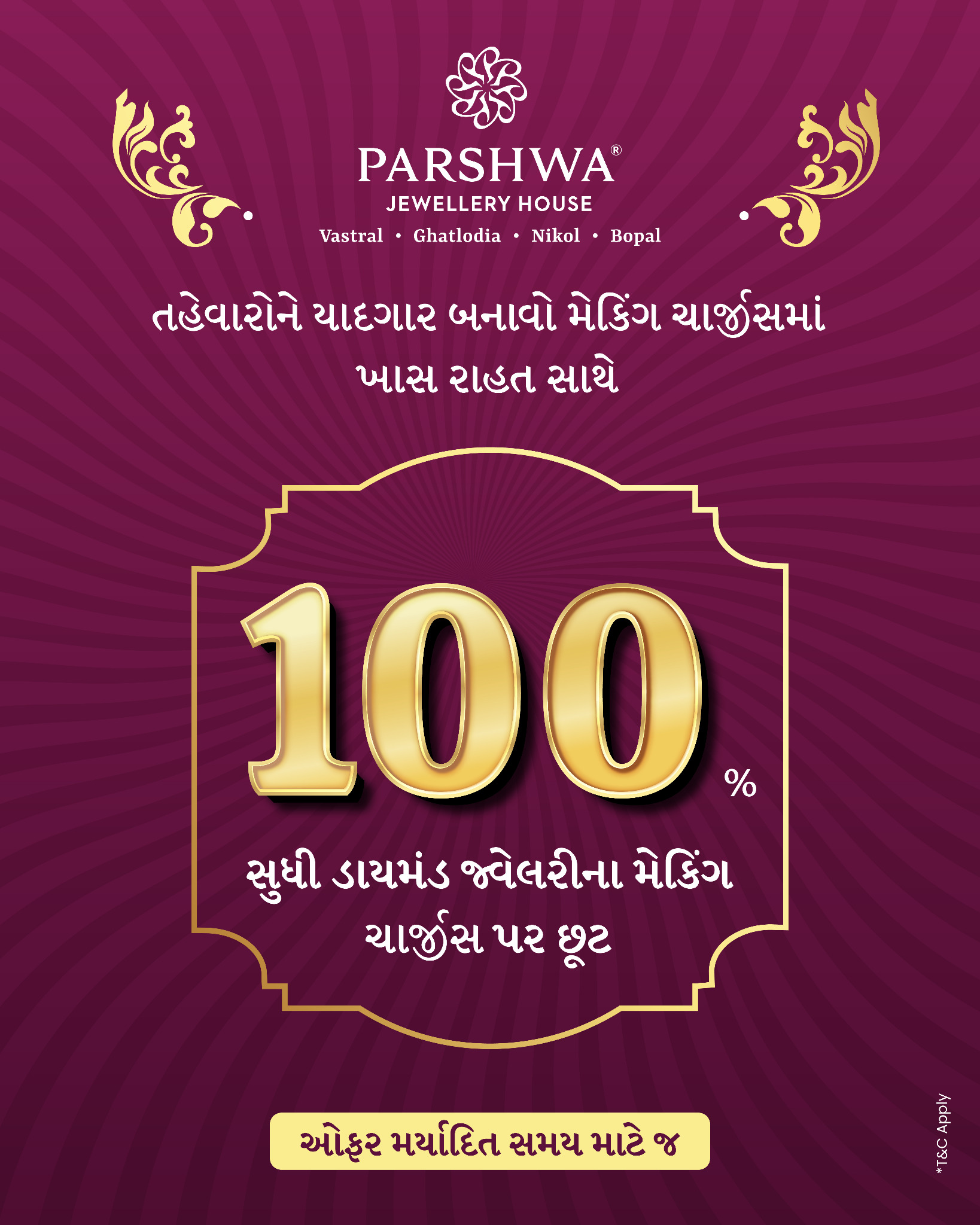 Parshwa Jewellery House Facebook ad: Your dream jewellery is now more affordable than…