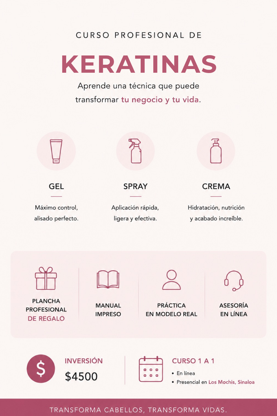 MUNNA perfect hair Facebook ad: Escríbenos para apartar tu lugar