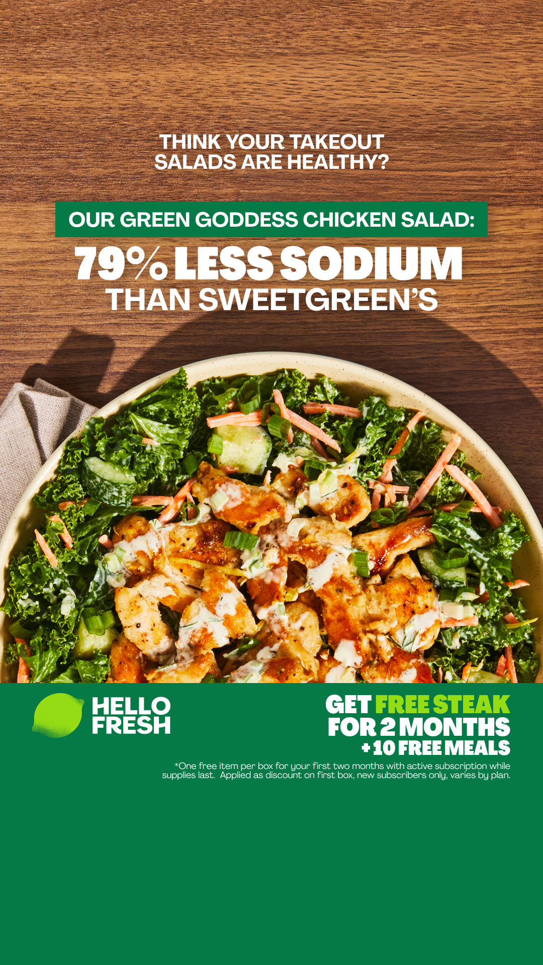 HelloFresh Facebook ad