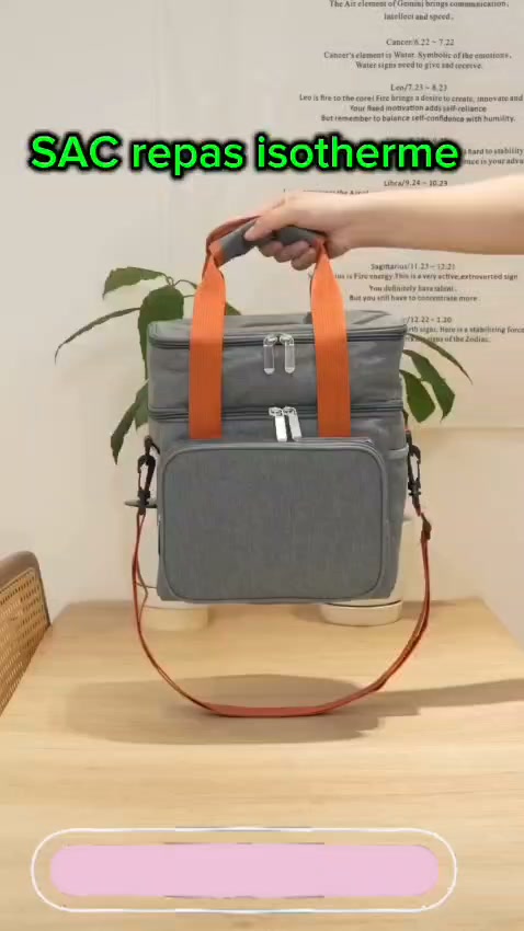 luxebags.ma Facebook ad: SAC REPAS ISOTHERME 2+1 compartiments GRAND FORMAT