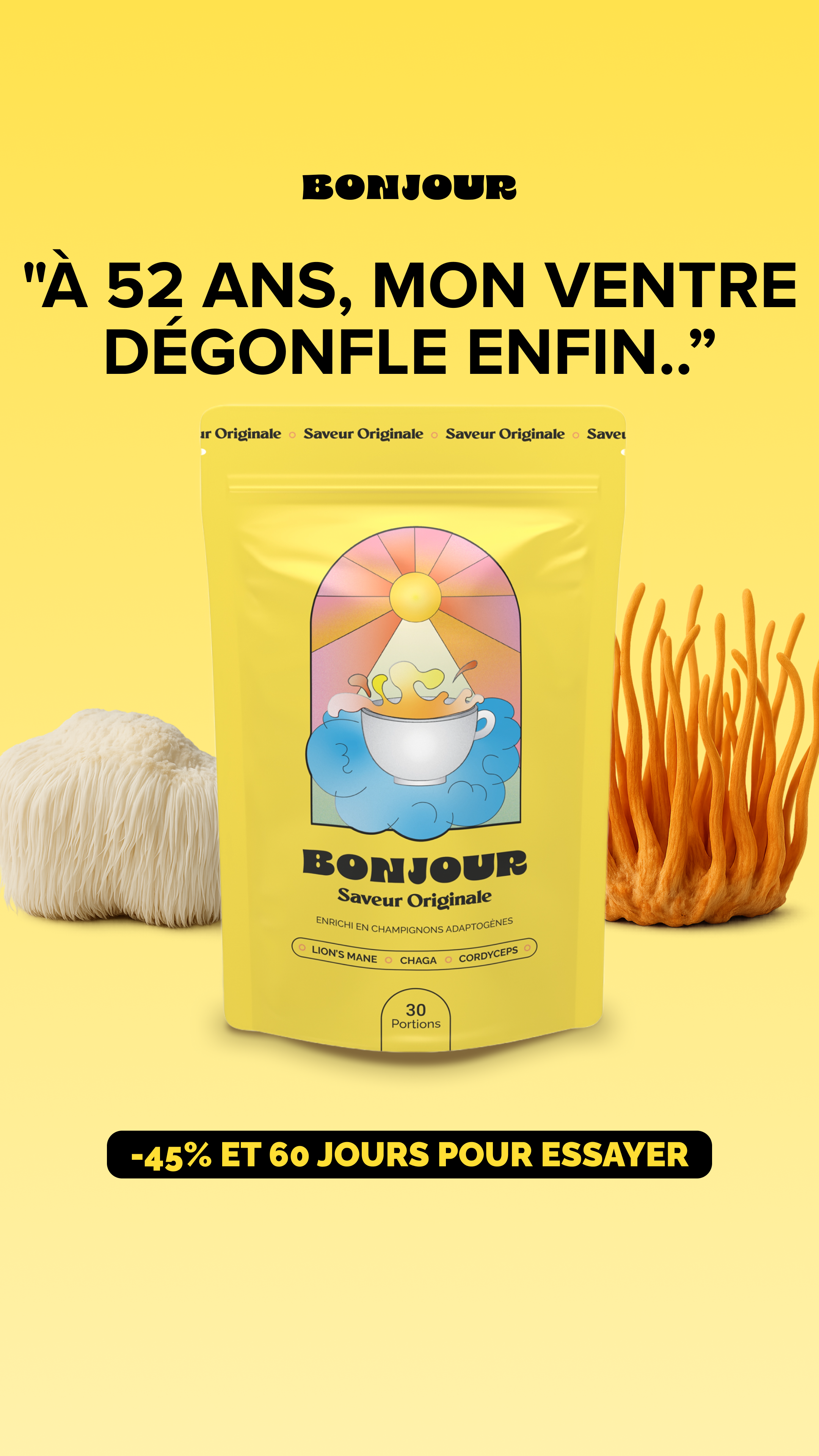 Bonjour Facebook ad