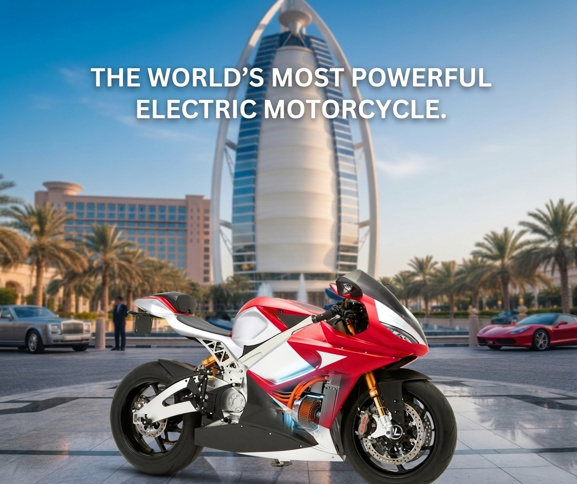 Lightning Motorcycles Facebook ad: 351 km/h. No compromise.