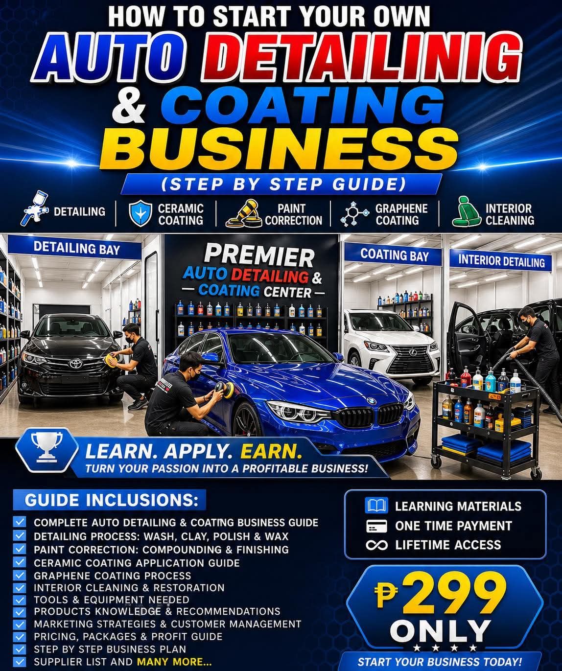 AutoCare Start-Up Kit Facebook ad: Planning to launch your own Auto Detailing &…