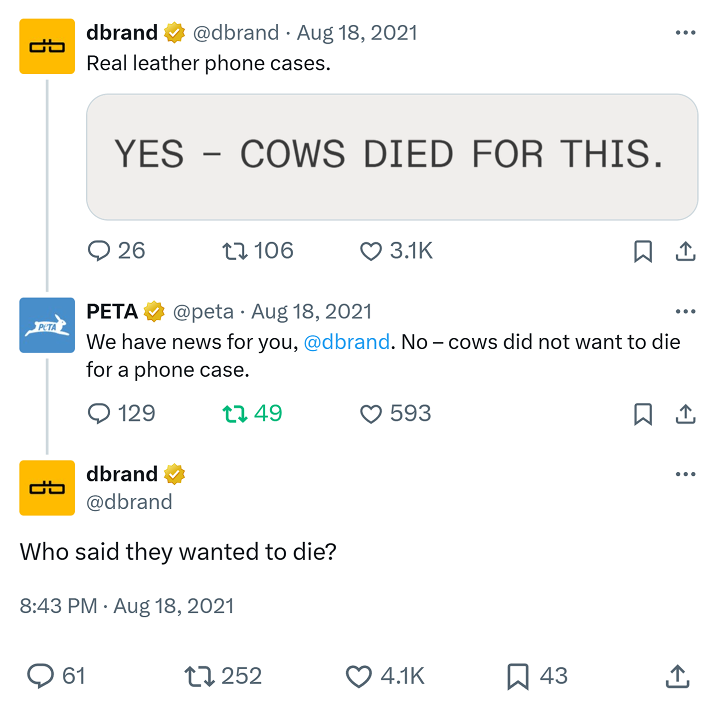 dbrand Facebook ad