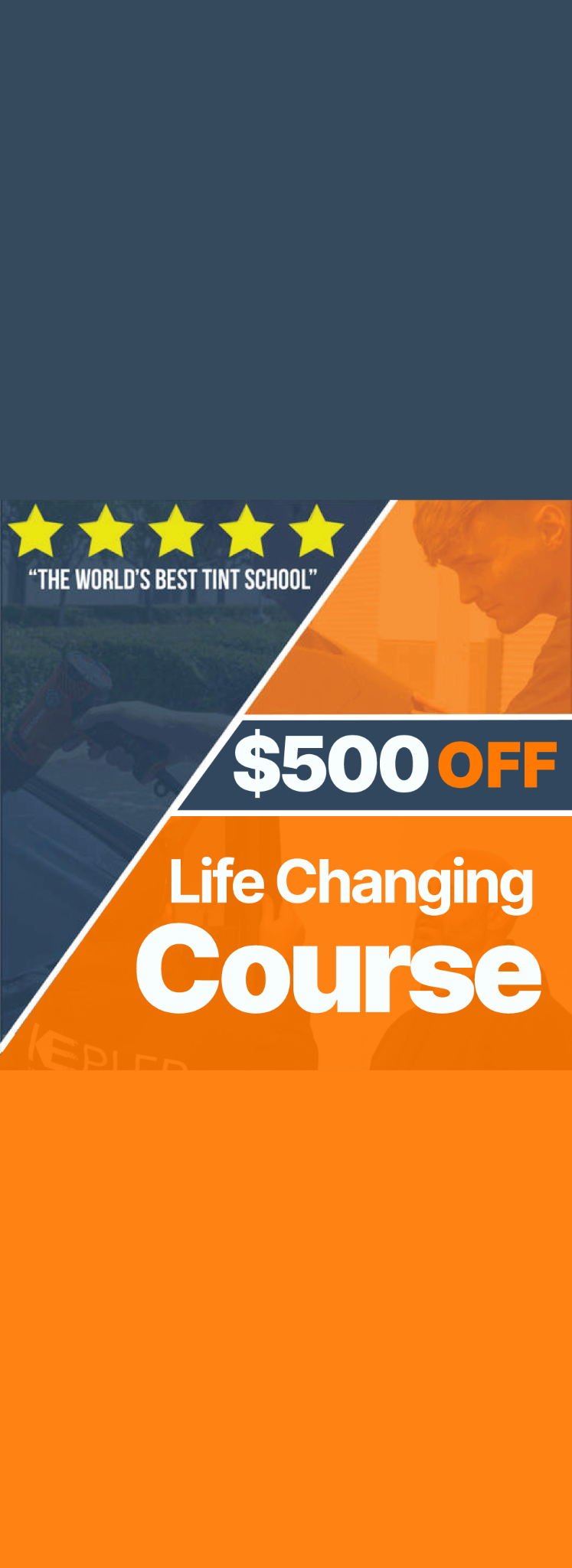Tint School Online Facebook ad