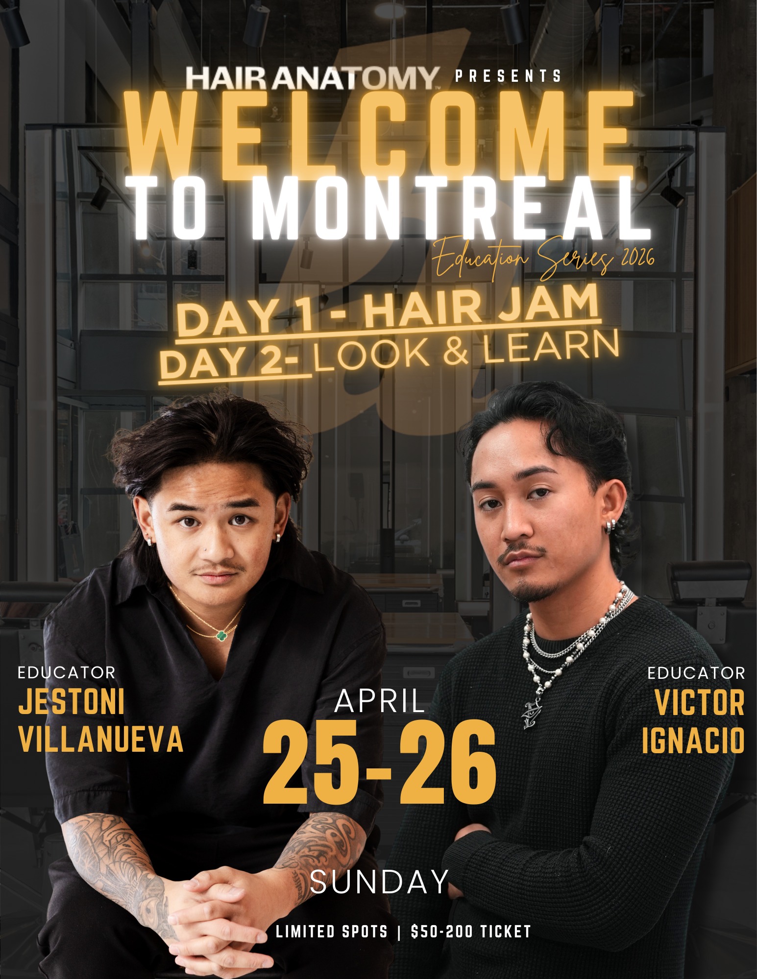 Nicholas Benitez Facebook ad: WELCOME TO MONTRÉAL, EDUCATION SERIES