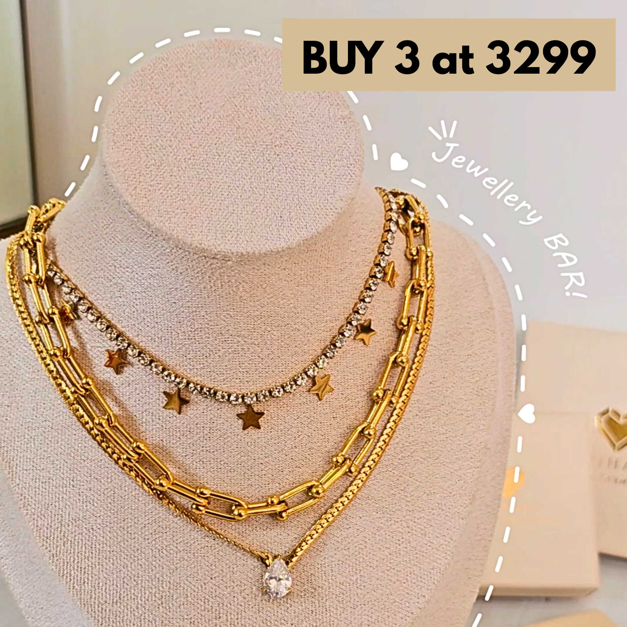 Taahira Jewellery Facebook ad: Buy 3 @3299/-