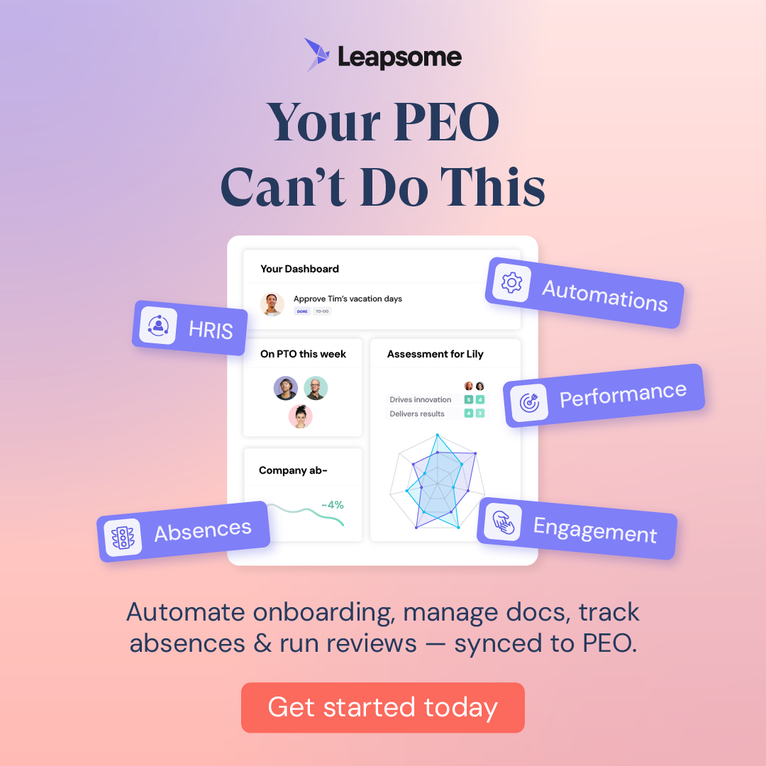 Leapsome Facebook ad