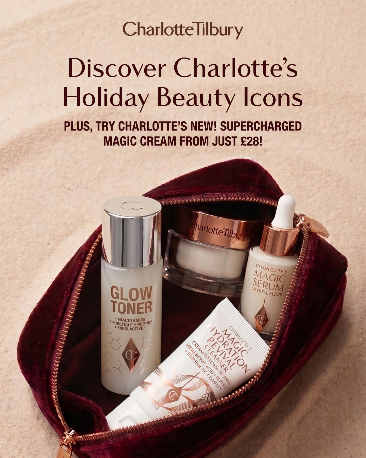 Charlotte Tilbury Skincare Facebook ad