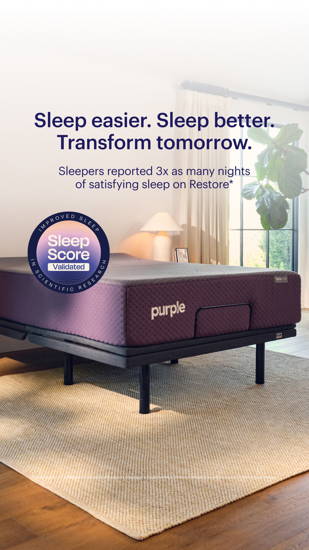 Purple Facebook ad