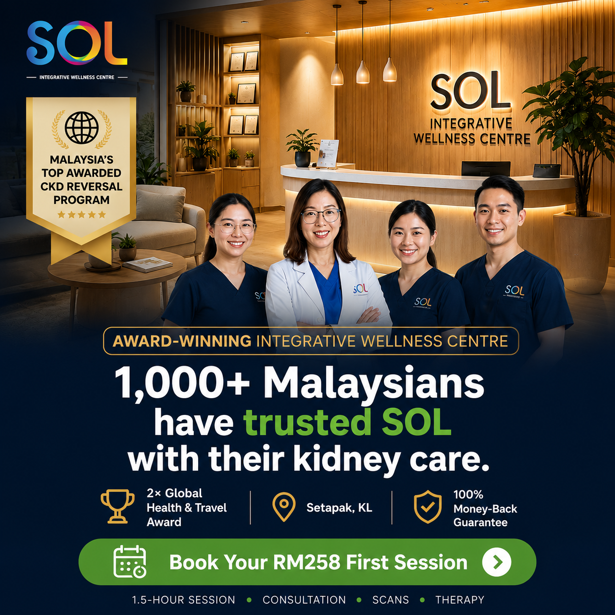 SOL Integrative Wellness Centre Facebook ad