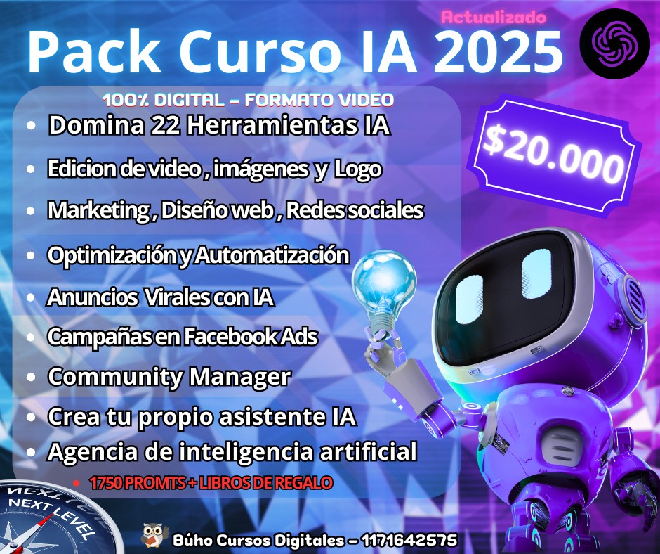 El Búho - Cursos Digitales Facebook ad: Pack Curso IA 2025 desde 0 a Experto
