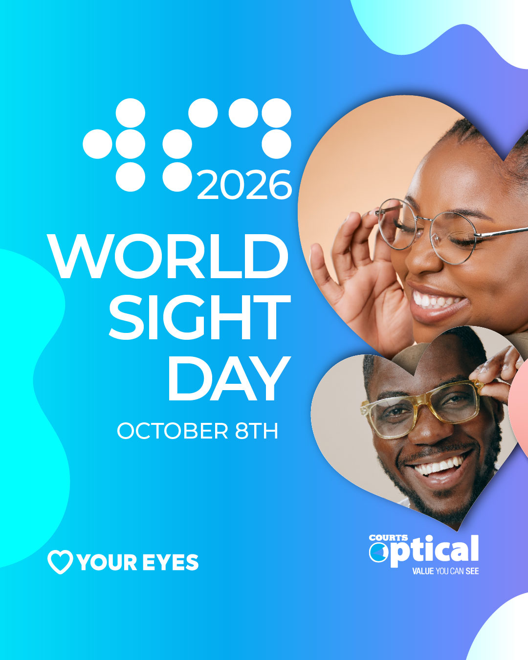 Courts Optical Belize Facebook ad: World Sight Day!