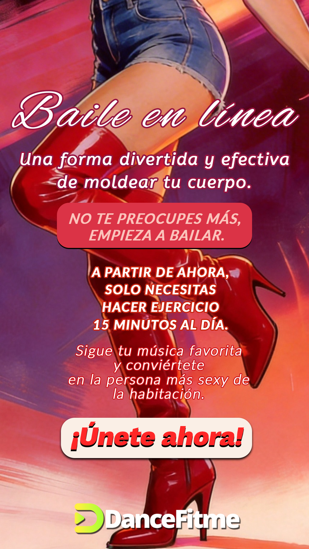 28 day weight loss dance workout Facebook ad: Desafío de danza de 28 días