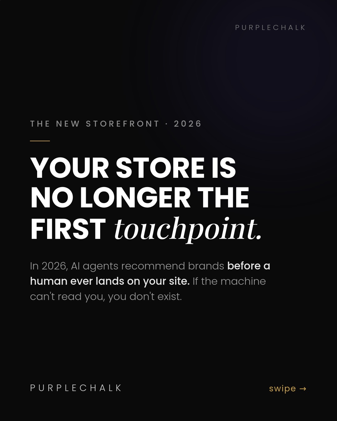 Purplechalk Facebook ad: Pretty websites are not enough anymore!