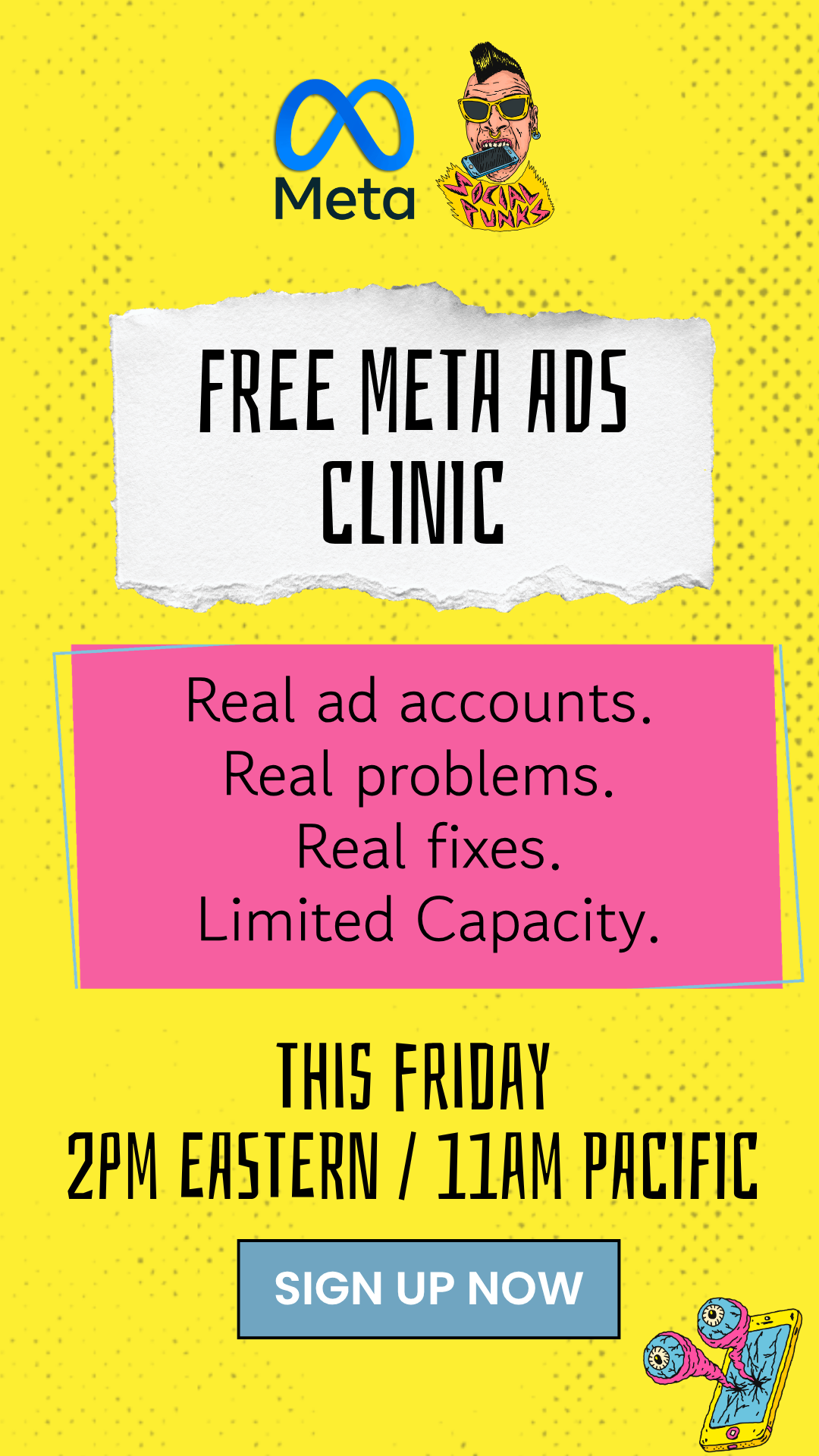 Social Punks Facebook ad from May 22, 2026