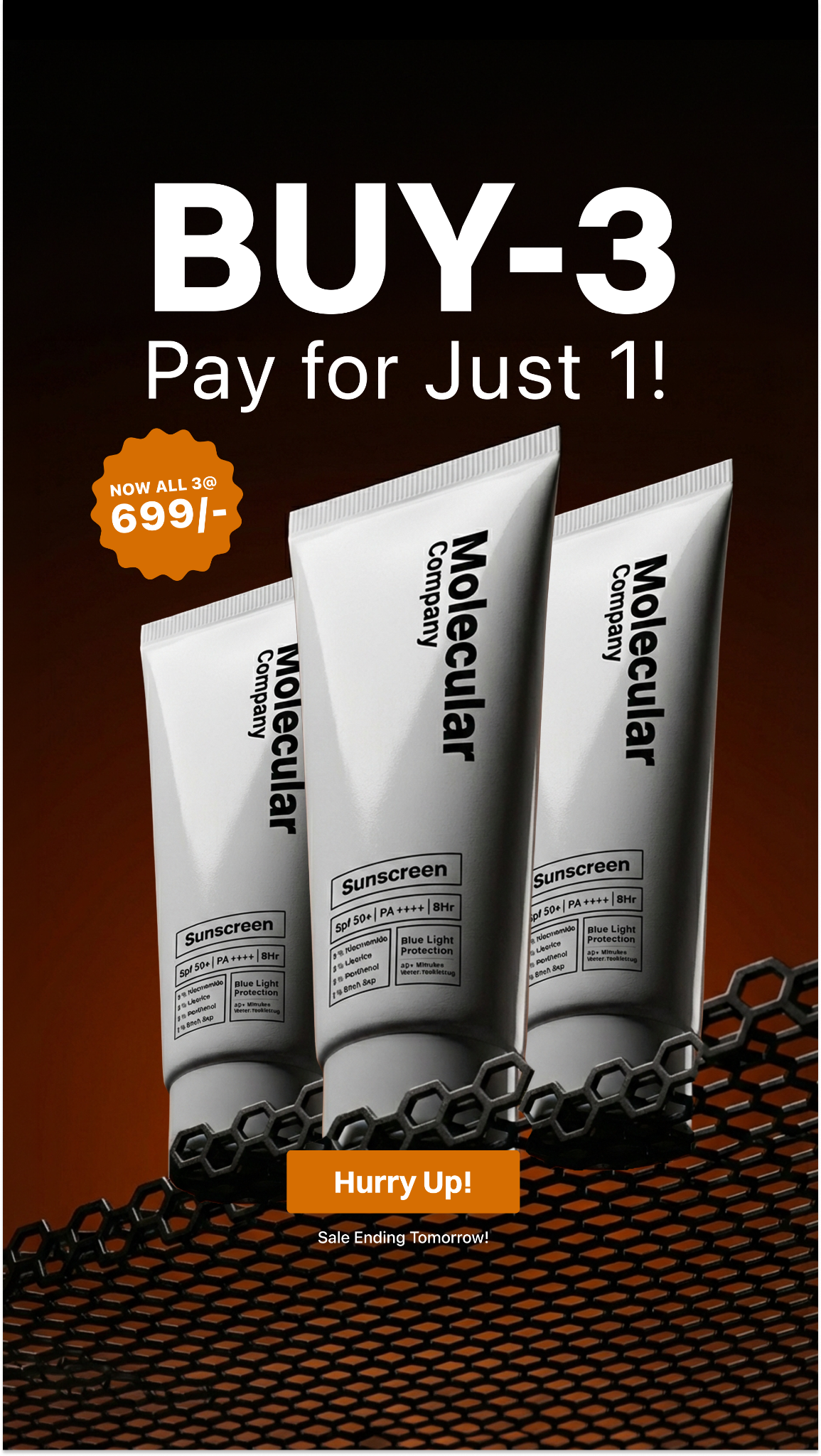 Molecular Company Facebook ad: Buy 3, Pay for 1