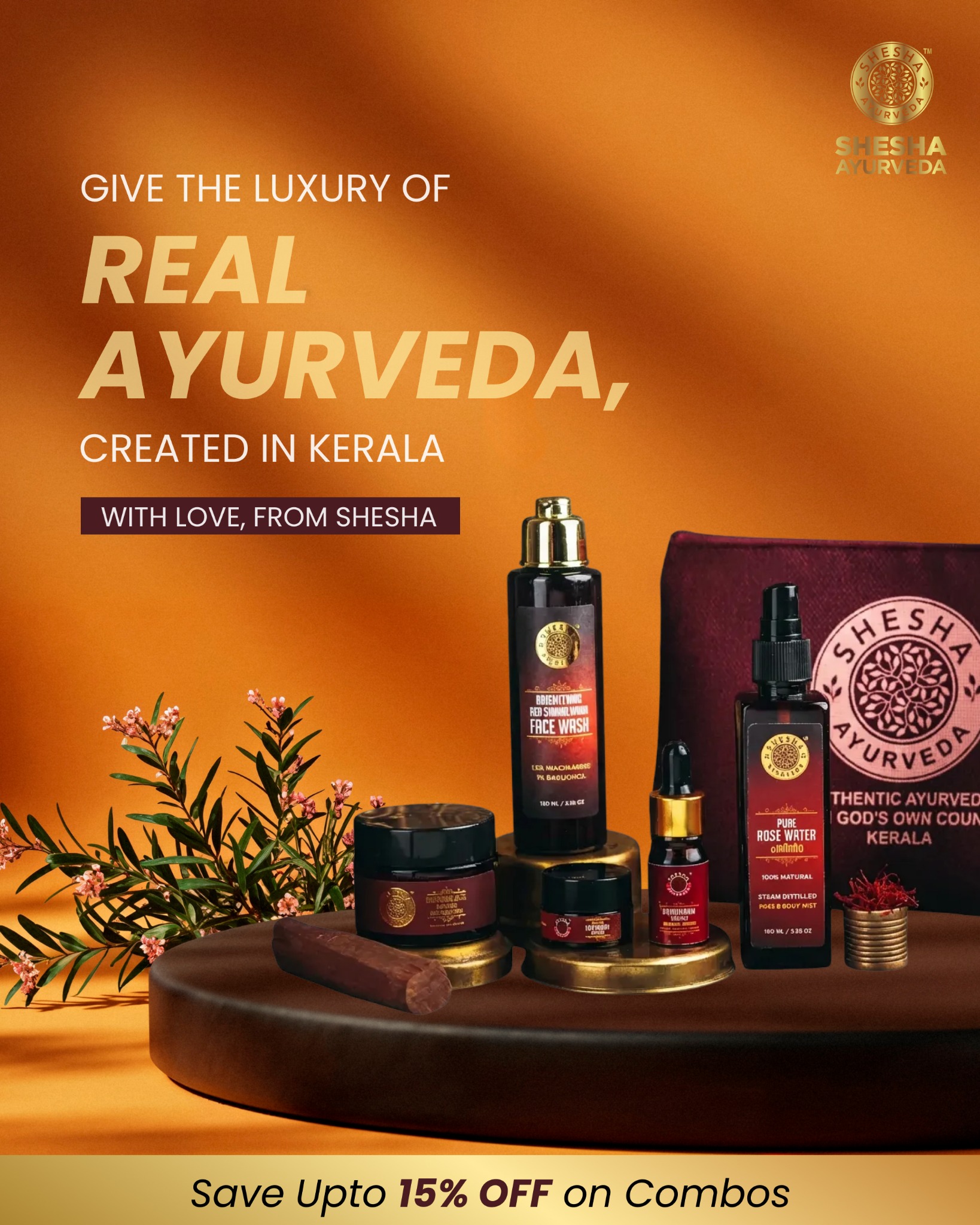 Shesha Ayurveda Facebook ad