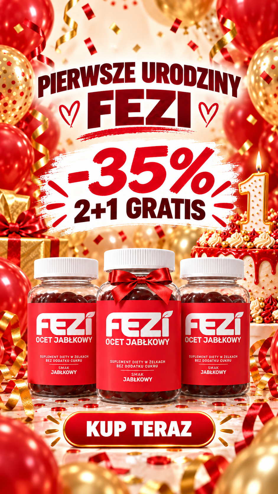 FEZI Facebook ad: 2+1 GRATIS
