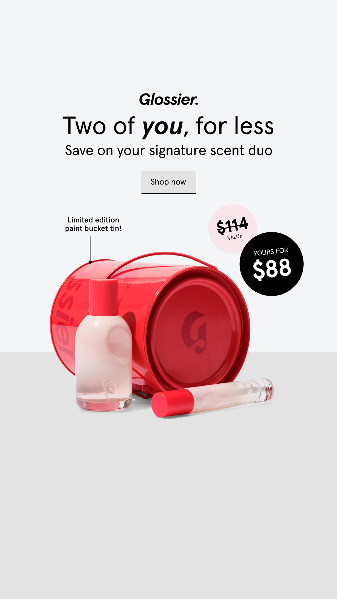 Glossier Facebook ad