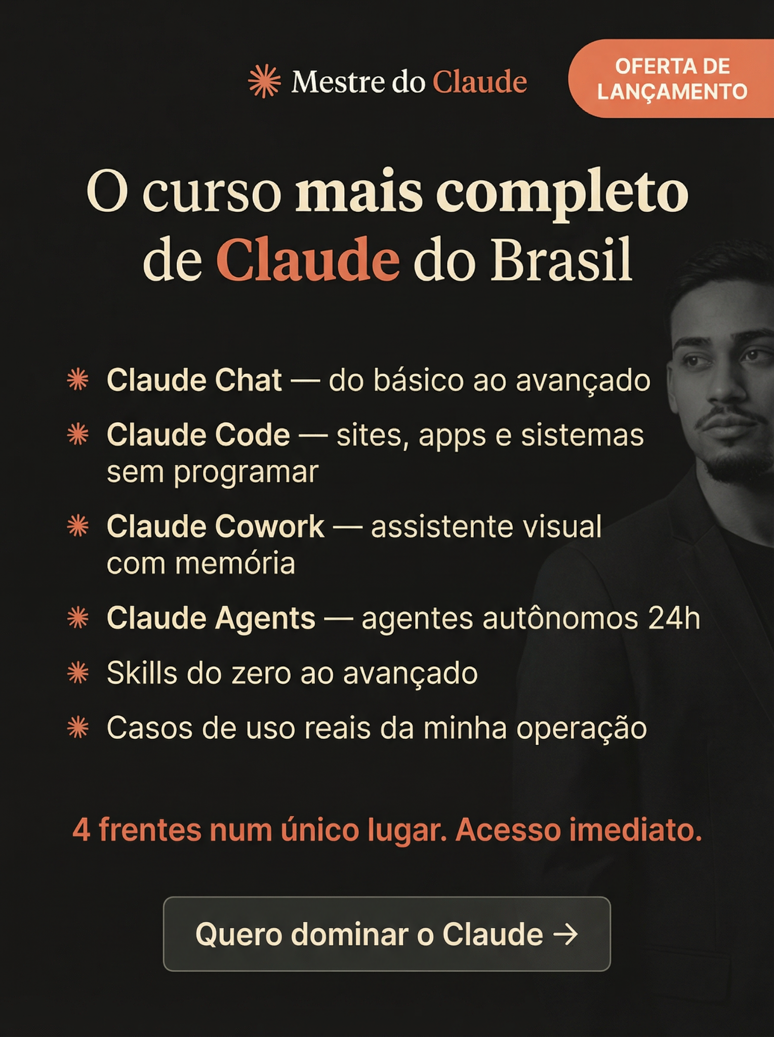 Vinícius Guimarães Facebook ad: Mestre do Claude