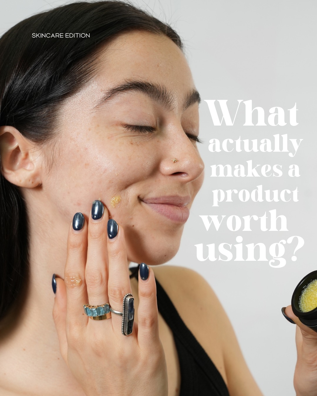 Urthy Facebook ad: What actually makes a skincare product worth using?