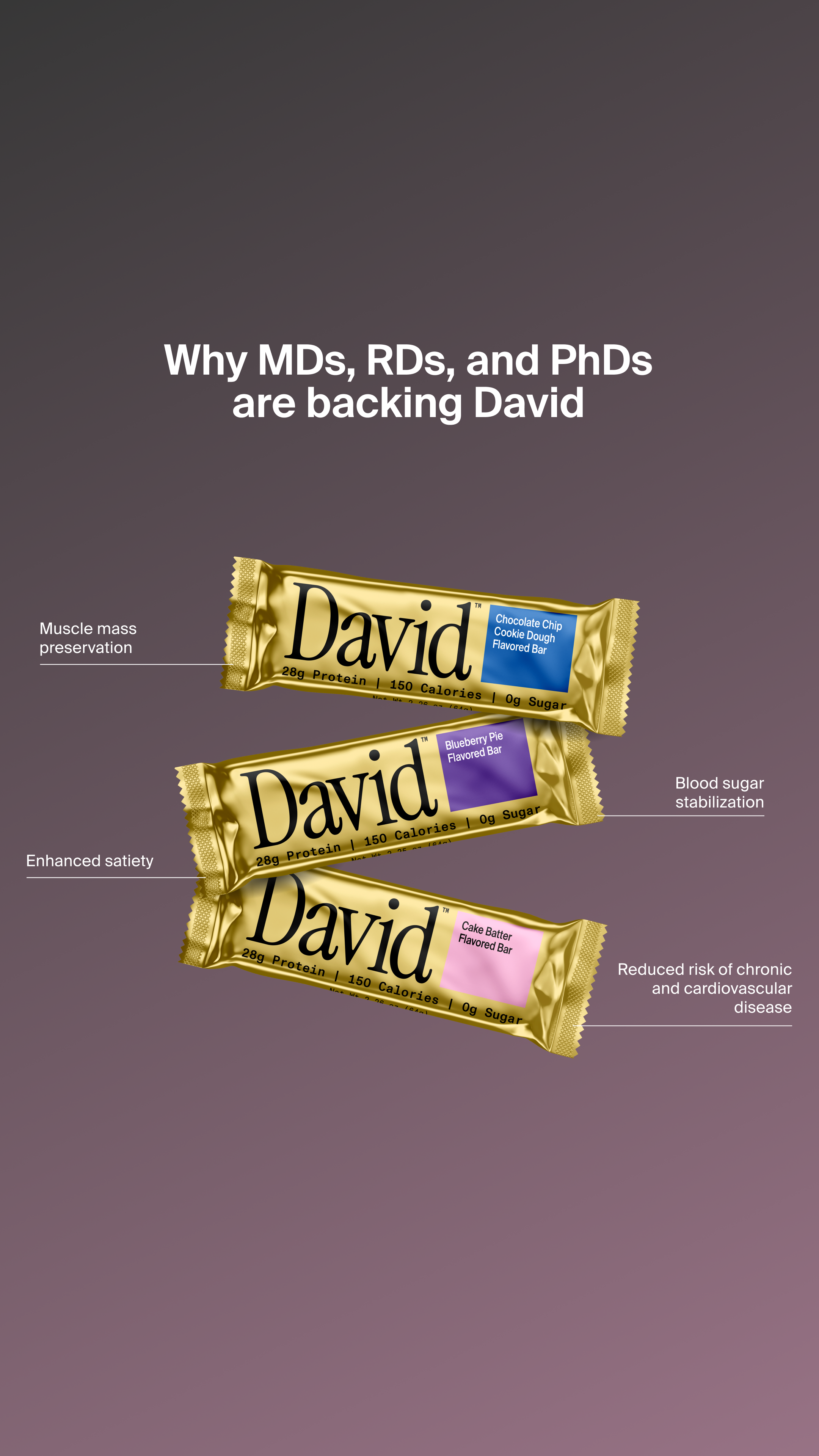 David Protein Facebook ad