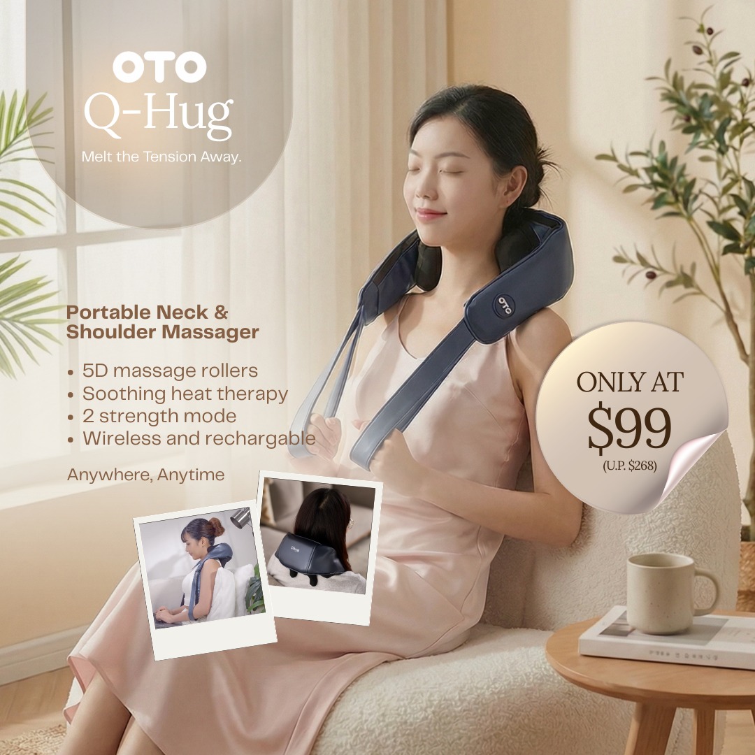 OTO Singapore Facebook ad: Melt the tension away anytime, anywhere
