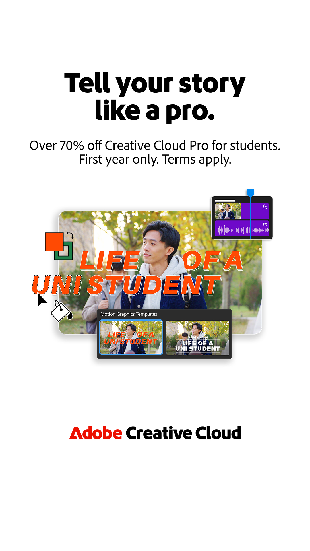 Adobe Creative Cloud Facebook ad