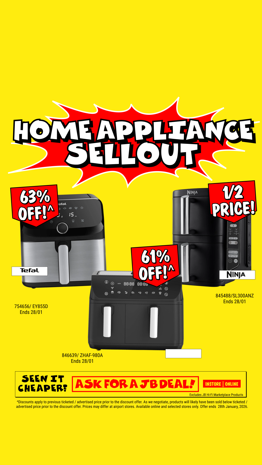 JB Hi-Fi Facebook ad
