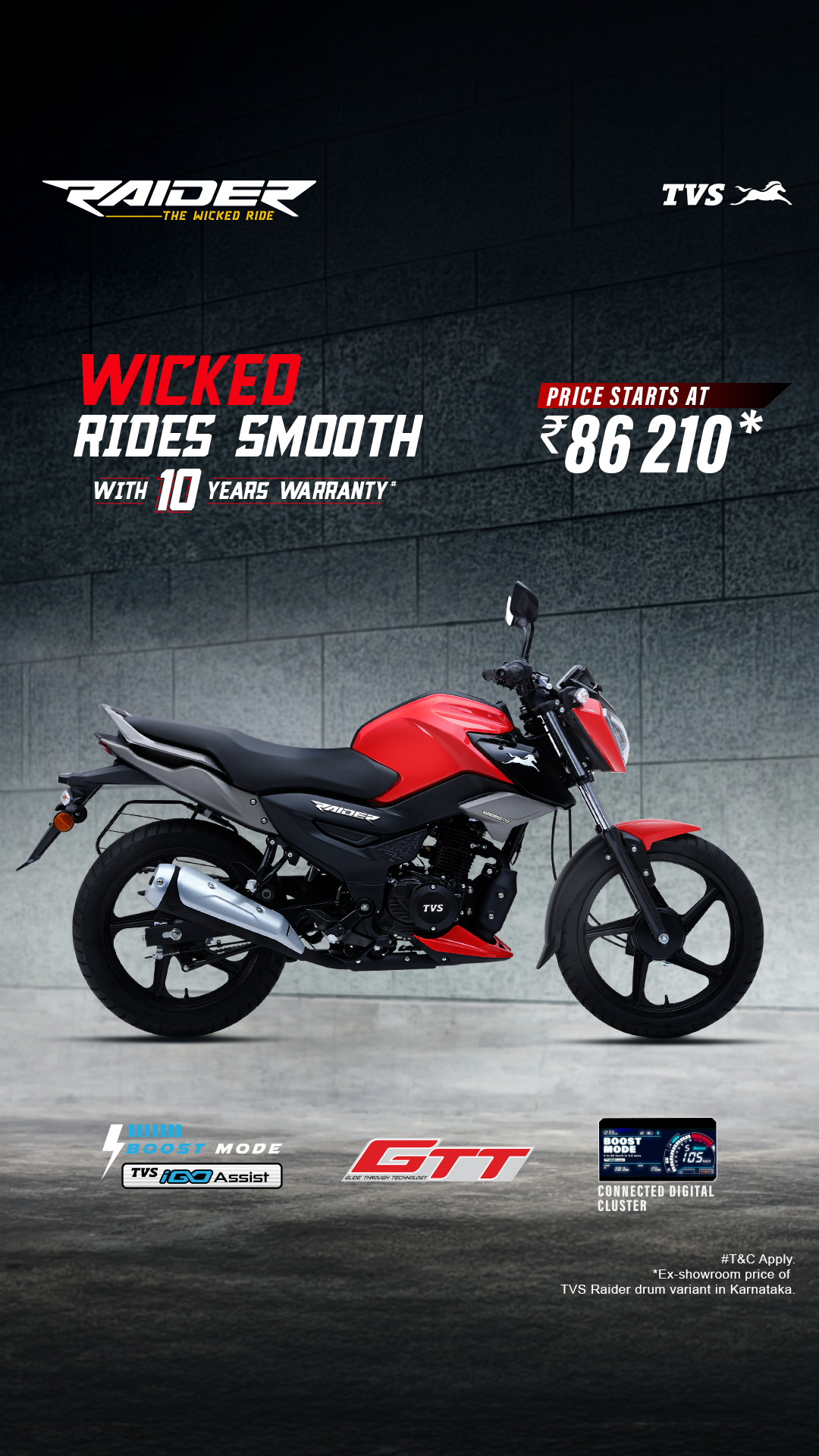 TVS Raider Facebook ad