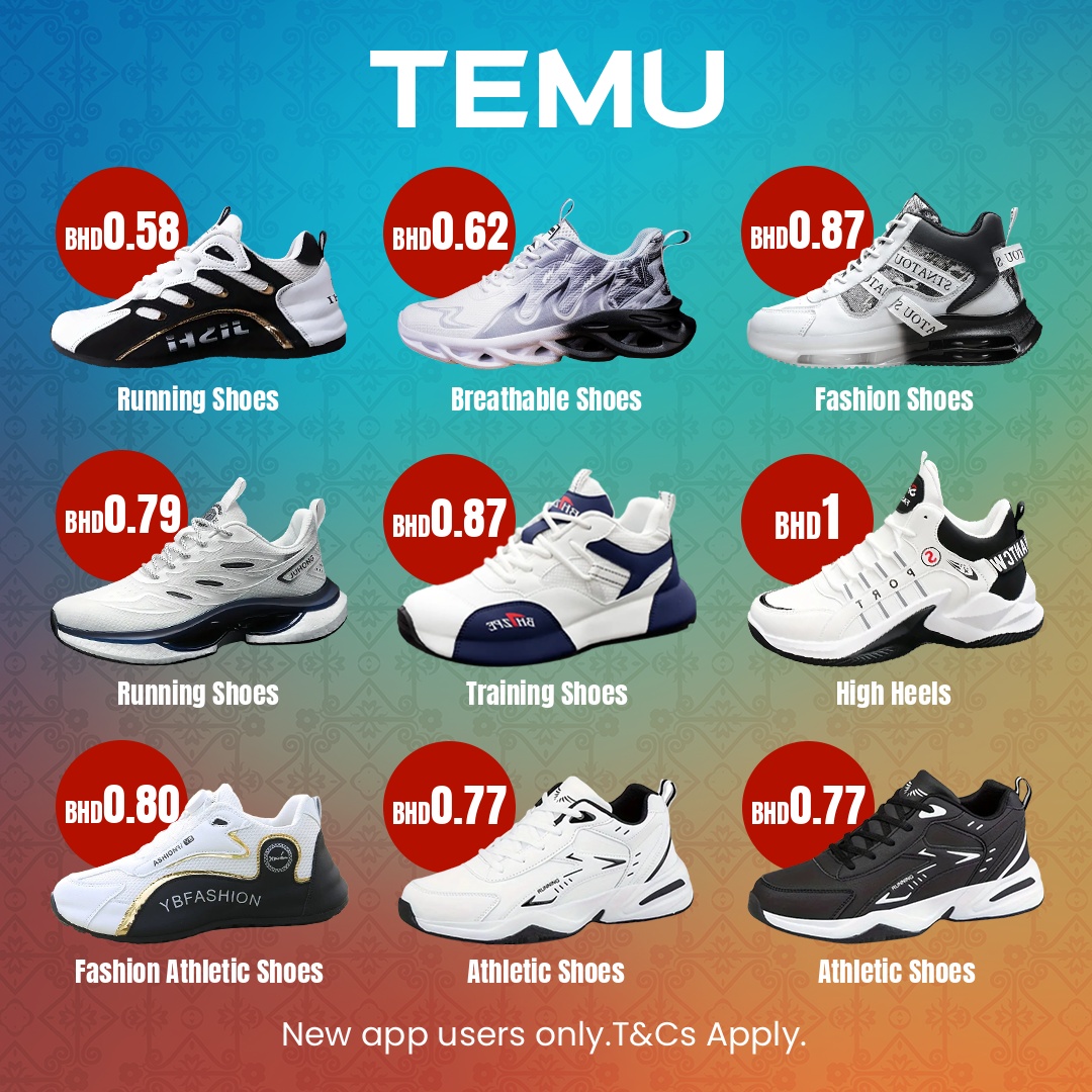 Temu Bahrain Facebook ad