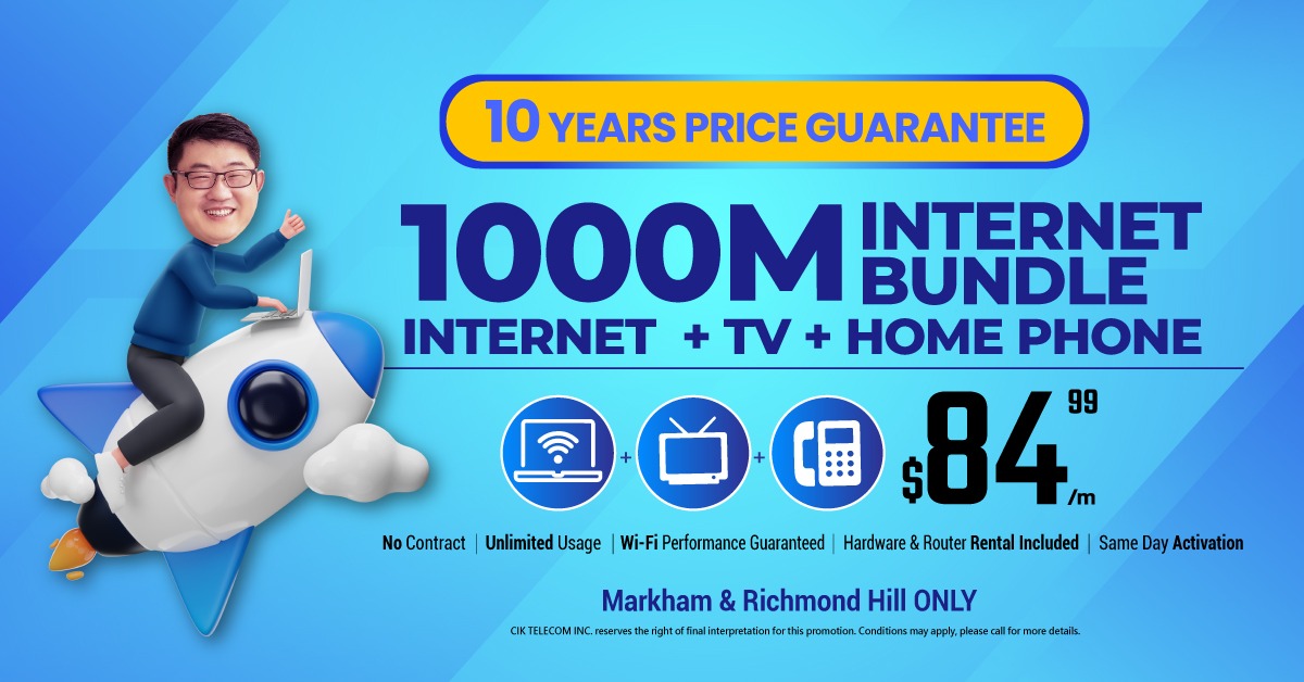 CIKTelecom Facebook ad: Same Day Activation