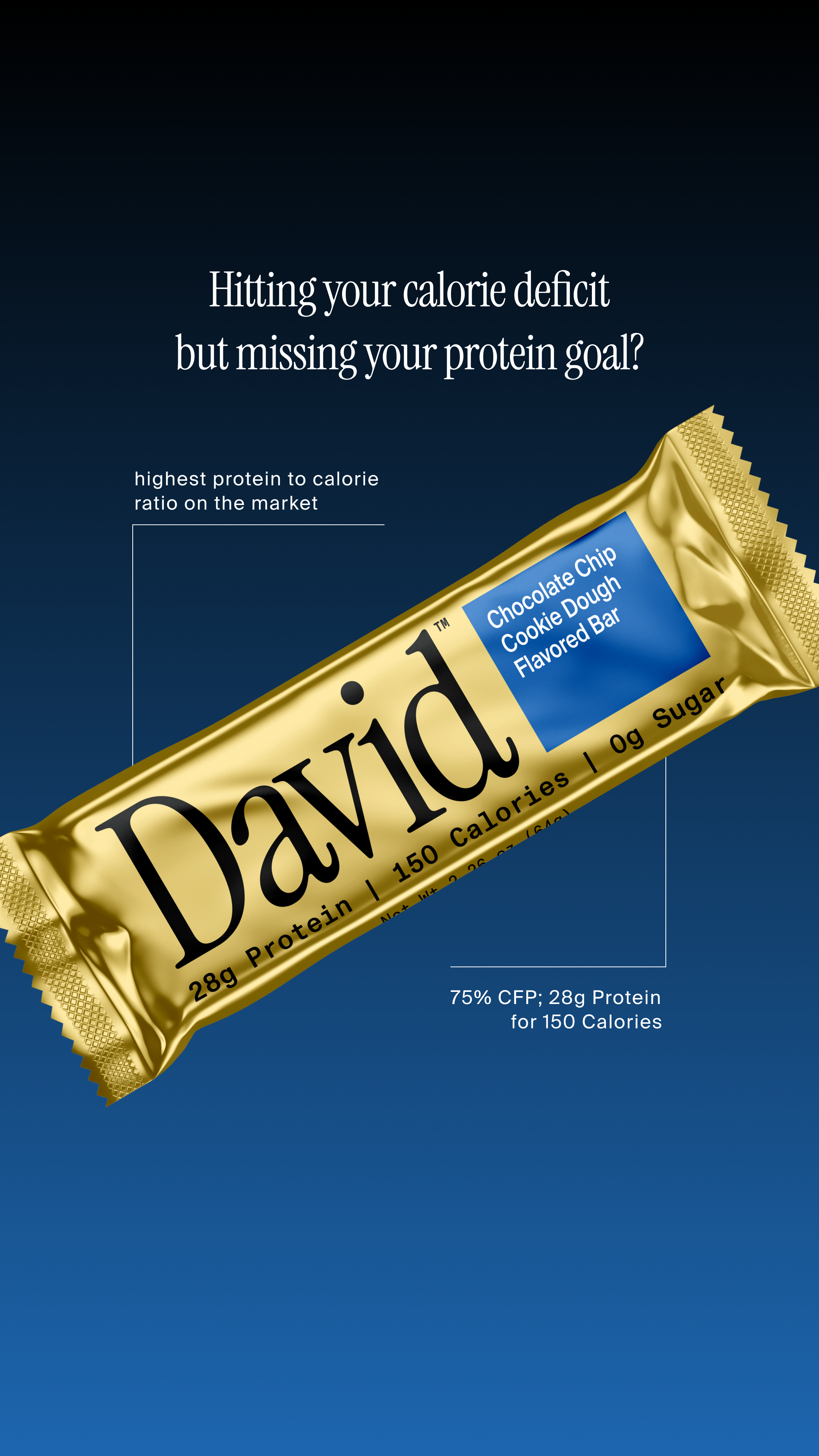 David Protein Facebook ad