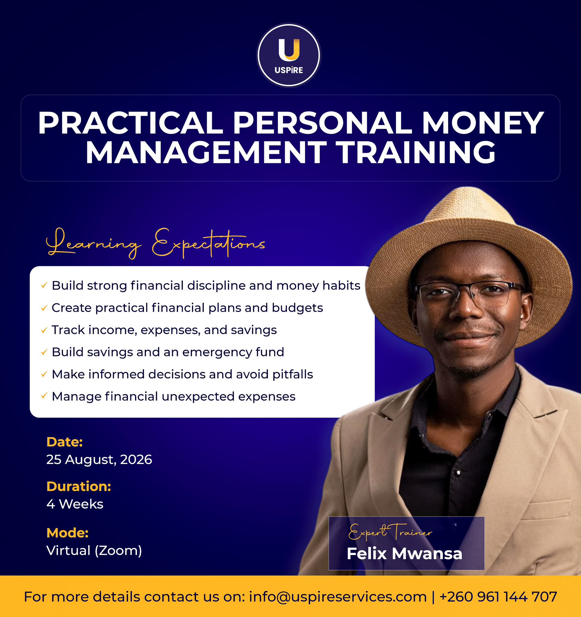 Felix Mwansa Facebook ad