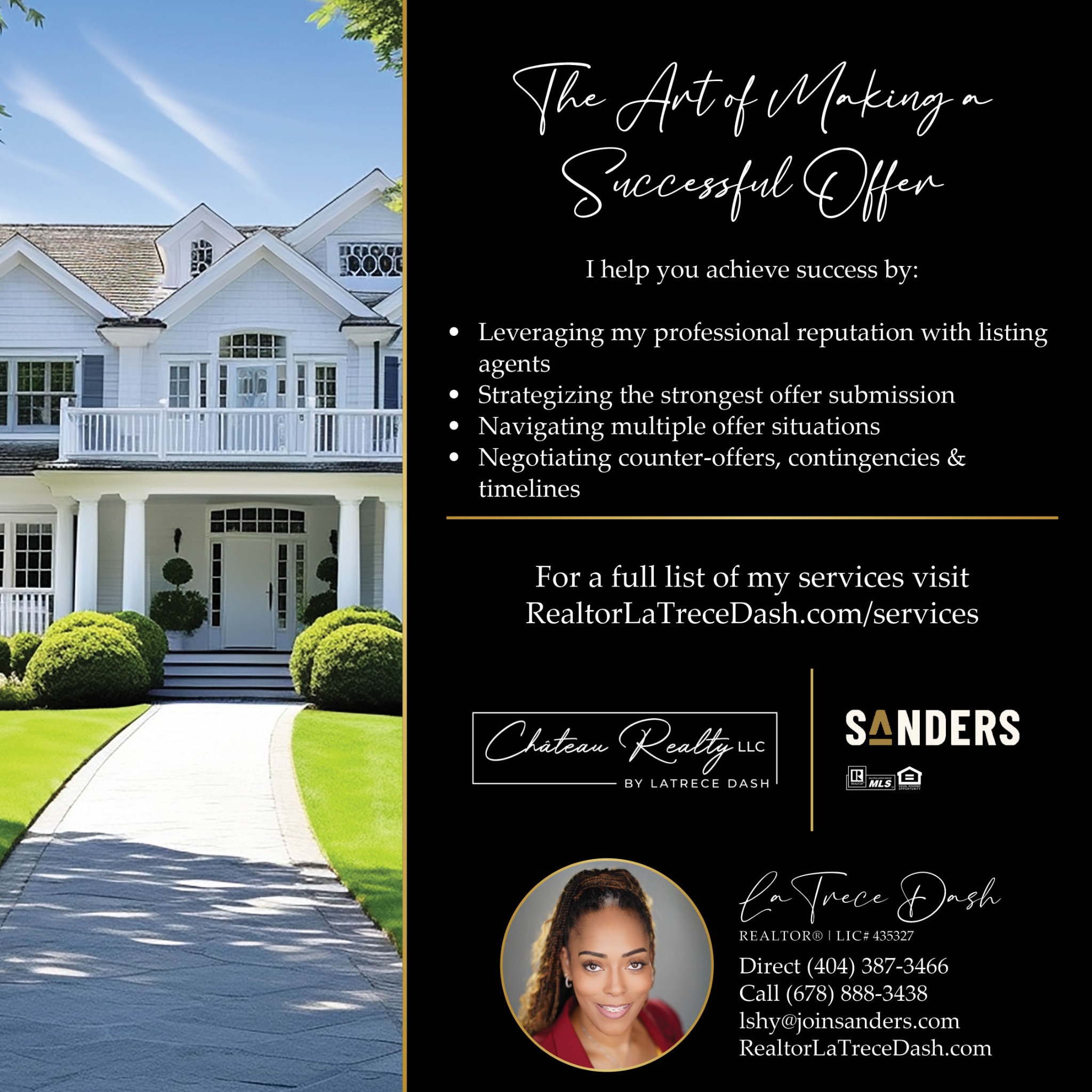 Château Realty LLC Facebook ad: Message or Call (404) 387-3466 | (678) 888-3438