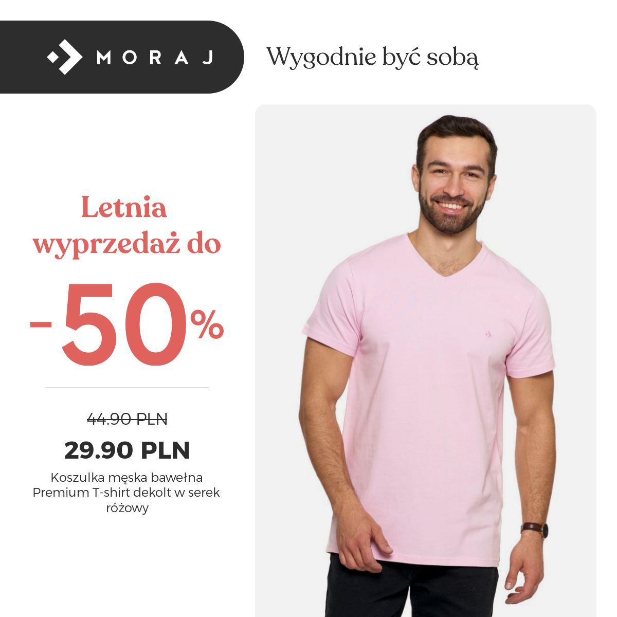 Moraj Facebook ad: Rabaty do 50%!