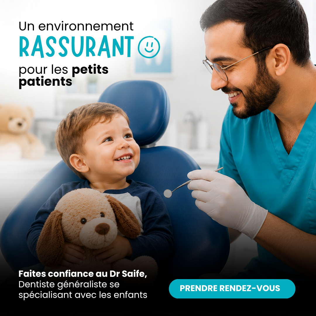 Centre Dentaire Île des Sœurs Facebook ad: Le sourire de votre enfant, notre priorité
