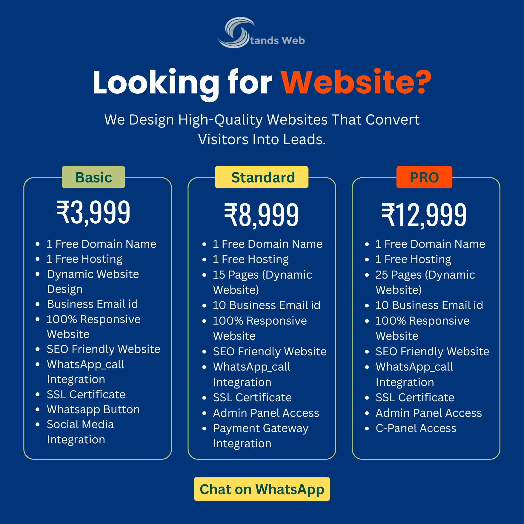 Stands Web Facebook ad