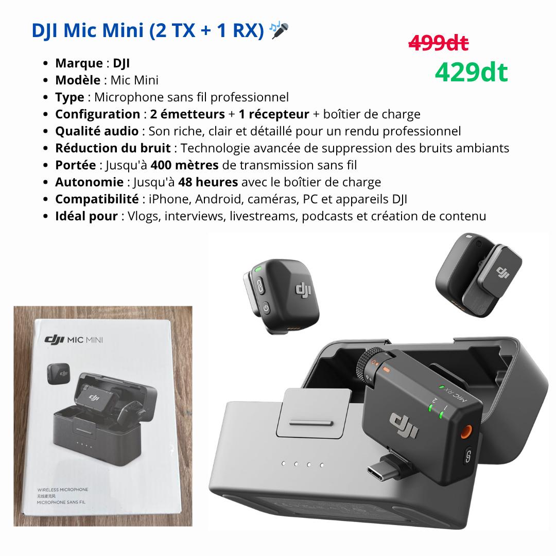 MD Tech Facebook ad: DJI Mic Mini (2 TX + 1 RX)…