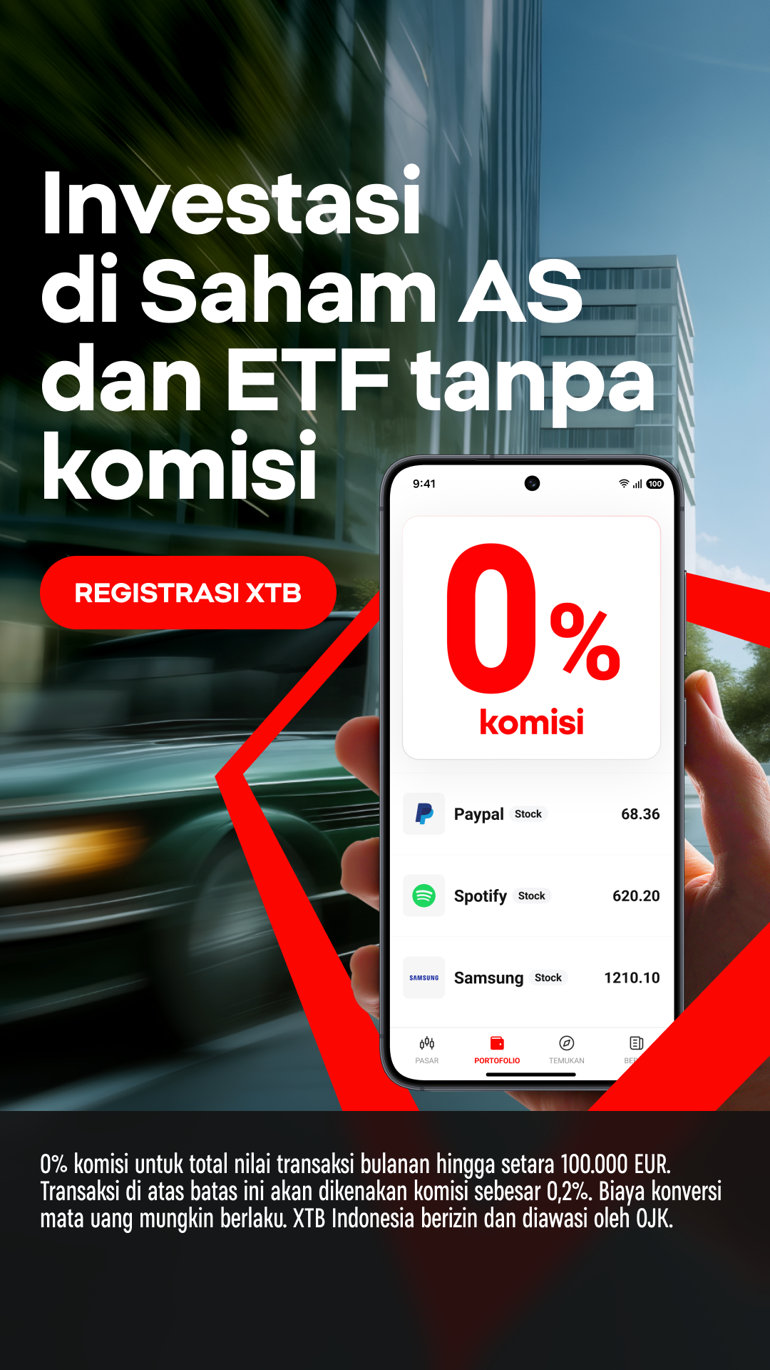 XTB Indonesia Facebook ad from Dec 8, 2025