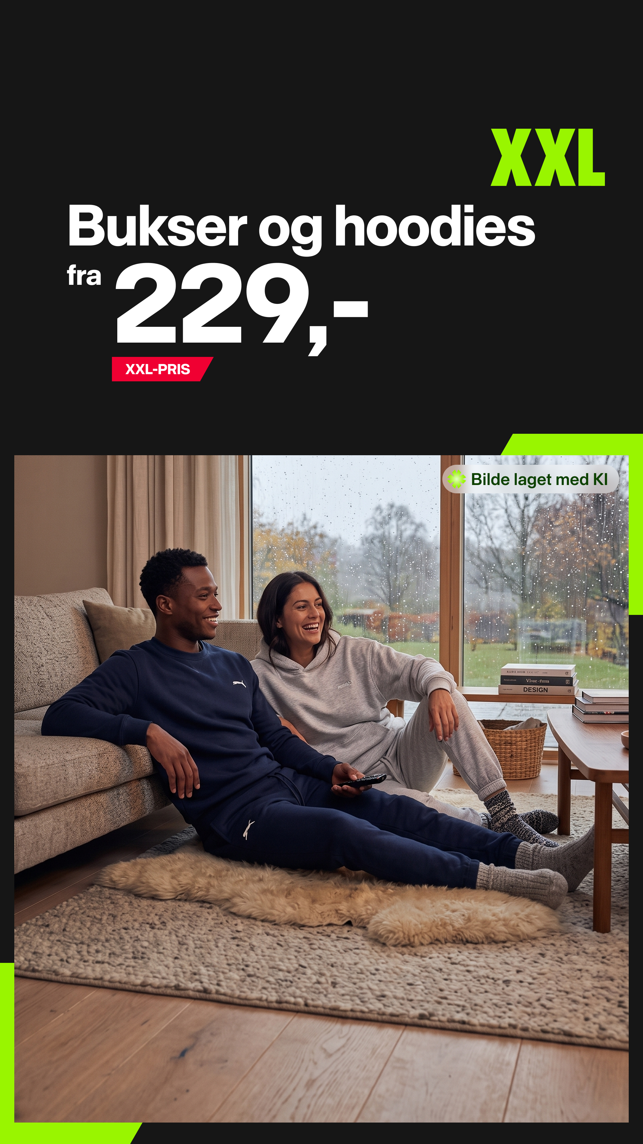 XXL Sport & Villmark Facebook ad: Høstens sikre kombinasjon, fra 229,-