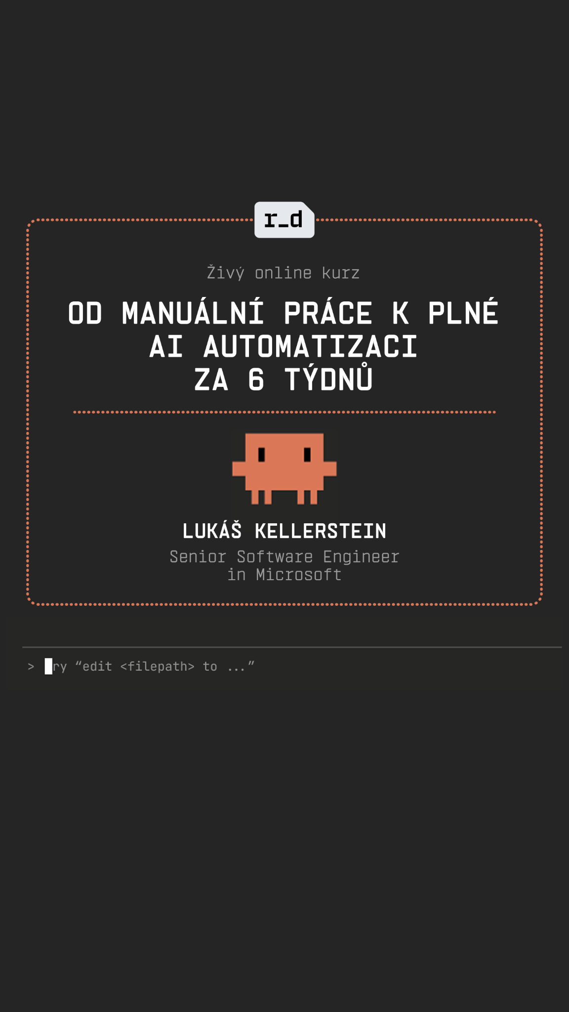 RobotDreams Czech Facebook ad from May 15, 2026
