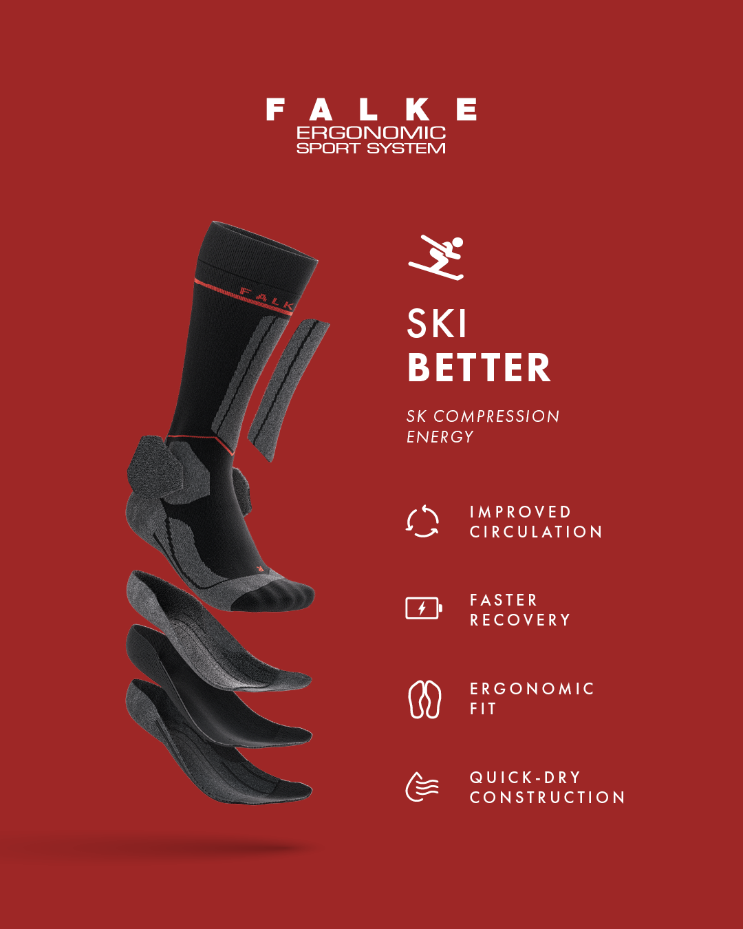 FALKE Ergonomic Sport System Facebook ad
